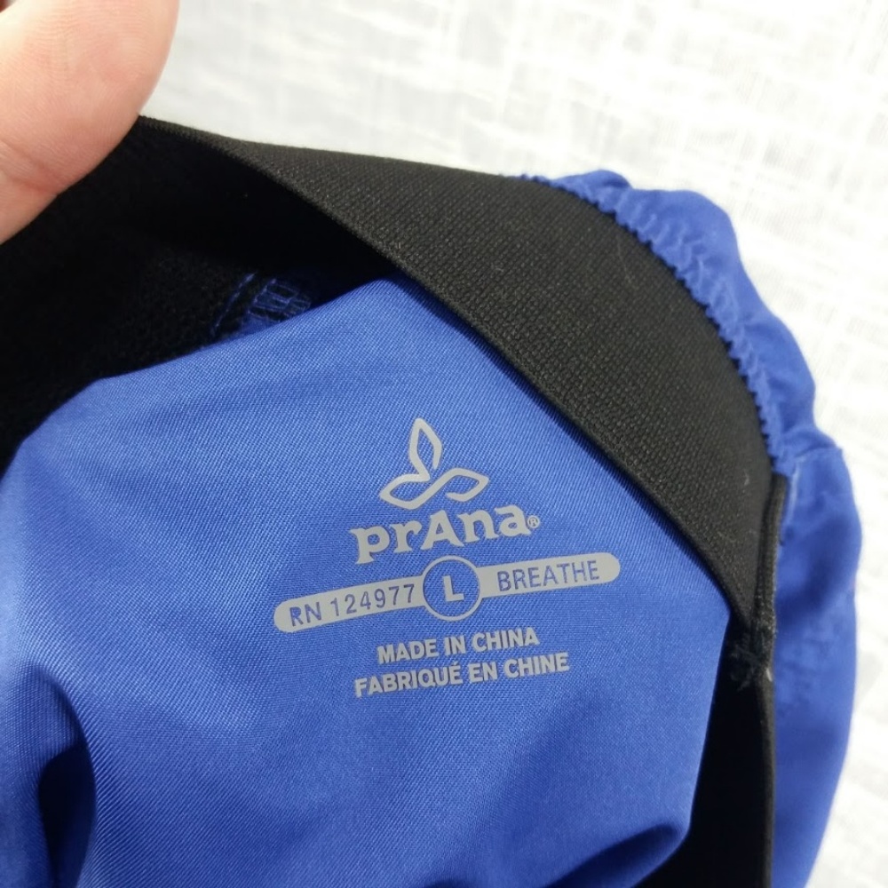 Mens prAna Mojo Shorts Size Large Cobalt Blue Yoga - Picture 4 of 4